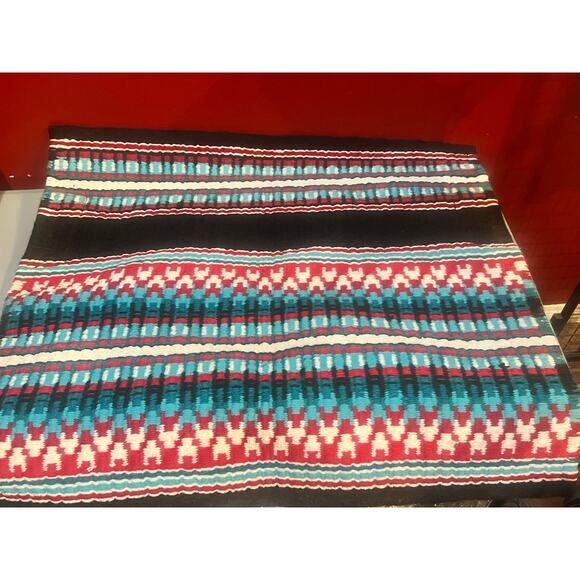 Show Stoppin Ranch Show Pad 34x38.5 Red, Turquoise, Black Horse Western - Picture 4 of 10